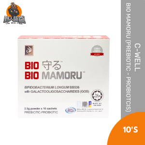C-WELL Bio Mamoru 2.5g x 10Sachets Prebiotic Probiotic with Halal 5Billion CFU Gut Health Immunity
