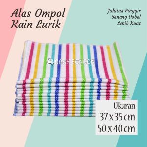 6pcs BABY BONBON Alas Ompol Bayi Lurik PELANGI 50x40cm 37x35cm Halus Popok Newborn
