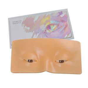The Perfect Aid Silicone Makeup For Beginner Eyelash Artists Training Board to Practicing Makeup for Face Eyes Painting