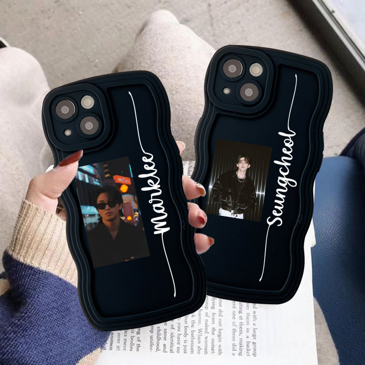 Softcase Gelombang Hitam Custom Foto + Nama Gelombang Case For All Type Hp Gelombang Case Nama Softcase Hp Casing Hp Pelindung Hp Case Murah Bayar di tempat Case Custom