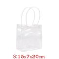 WAPKTY PVC Túi tote trong suốt Không thấm nước Trong suốt Túi mua sắm  Túi xách đeo vai Túi nhựa đựng mỹ phẩm. 