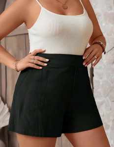 kiesha Fashion Textured Plus Big Size Casual Shorts for Women    - large to XL  - classy elegant and chic top  - premium quality   - mall quality  - made of imported fabric