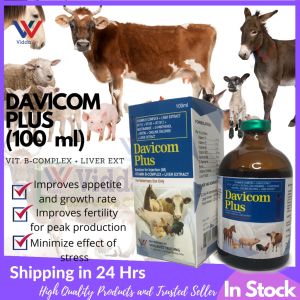 ViddaveT-Davicom plus - B-COMPLEX PLUS VITAMINS 100 ML for swine  poultry livestock /small animal