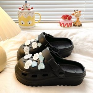 [Free Shipping] Suitable For The Beach 2026 Summer Trendy DIY Cartoon Pattern WomenS Beach Sandals With A Closed-Toe Design
