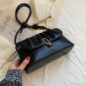 French-style Niche Handbag for Women in Summer 2023 New style single shoulder bag pleated bag simple versatile ins Crossbody Bag