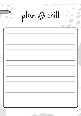 Memo Pad (Plan & Chill) - Daily To-Do Planning Writing Memo Pad