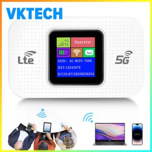 [Vktech] High-Speed 4G LTE Wireless Router 150Mbps with SIM Card Slot Easy Setup Portable Hotspot for Reliable Internet