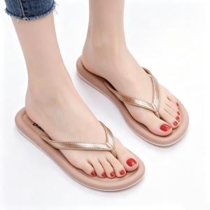 2026 New Comfortable Non-Slip Flip-Flops – Womens Waterproof Plastic Flip-Flops Indoor and Outdoor Universal Slippers for Everyday Wear