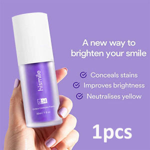 hismile v34 colour corrector Purple Teeth Whitening Tooth Stain  Purple Toothpaste smile kit Against Sensitive