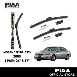 PIAA Si-Tech Silicone Wiper For CEFIRO A33 2000 (26" & 17")