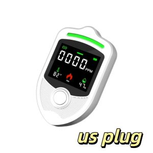 TIMES LORD Temperature Humidity Sensors Wireless Gas Detection System LCD Display 4 Environmental Sensors Gas Alarm Safety Sound Warning Combustible Gas Alarm Indoor Safety
