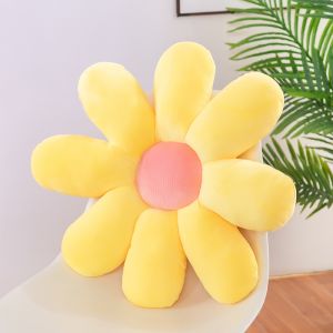 Flower Throw Pillow Sun Flower Cushion Sofa Seat Cushion Office Chair Back Cushion Sleeping Pillow