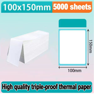 Waterproof Thermal Label Sticker Paper Supermarket Price Blank Barcode Label Direct Print Adhesive