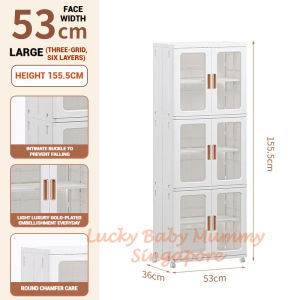 Stackable Multilayer Storage Cabinet with Wheels/Foldable Partitioned Rack/Plastic Storage Drawers/LocalStock