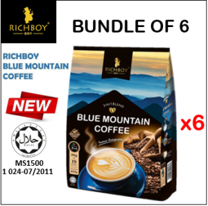 [6 Packet Bundle] RICHBOY 3IN1 BLUE MOUNTAIN COFFEE (15X30g)