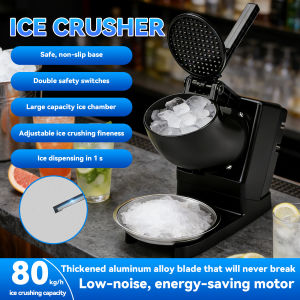 🔥🔥CHRIS Commercial Electric Ice Crusher 3 Blades Ice Shaver Snow Cone Maker Shaved Ice Machine