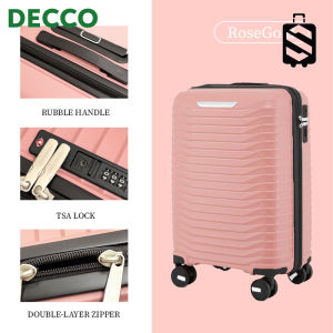 DECCO SKY TRAVELLER SKY389 PP Material Luggage Silent Spinner Wheel Expandable Suitcase (20Inch+24Inch+28Inch) - Fulfilled by DECCO SHOP