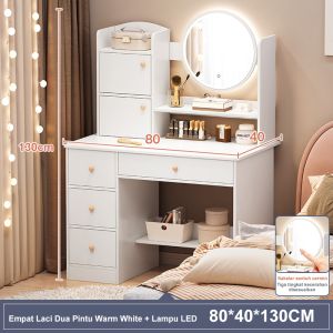 Meja Rias Minimalis Meja Rias Aesthetic Meja Rias Sliding + Kursi Pita Meja Rias