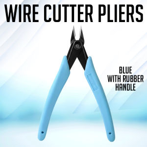Risefully Precision Cutting Pliers with Pink/Blue Rubber Handles for Home Improvement