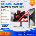 EXPOSE Gaming Monitor 165hz Curved 4k display computer monitor 27/24 inch Frameless Full Screen 1MS HDMI/DP/VGA Warranty 10 Years. 