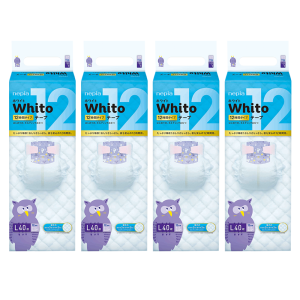 Nepia Whito 12Hrs Super Premium Tape L40 - Carton of 4