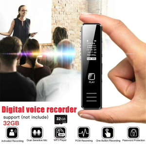 FORNORM VC173 Perekam Suara jernih jarak jauh tersembunyi youtuber vlog Digital Voice Recorder 32GB