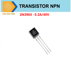 Linh kiện bán dẫn Transistor 2N3904 NPN TO-92 dòng điện 0.2A- 40V 3 chân