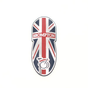 TWTOPSE Bicycle Head Badge Metal Sticker For Brompton Folding Bike Badge Decal Head Post Handlebar Head Stem Frame LOGO PIKES 3SIXTY