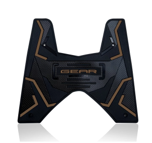 Karpet Motor Yamaha Gear Premium Karet Anti Licin Warna Netral/Maroon/Green - Keamanan Tinggi