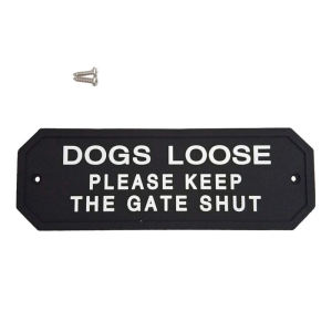 Flexible Silicone Dog Loose Gate Sign Easy Installation Accessory for Home Garden or Bar Wall Hanging Decoration