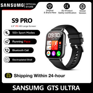【Garansi1tahun】Sansumg Smartwatch S9 Pro 5G 2.3” HD Screen | Custom Wallpaper | 100+ Sports Modes丨IP68 Tahan Air Jam Tangan Pria丨Bluetooth Call丨Heart Rate丨Blood Oxygen jam tangan digital wanita smart watch terbaru 2025 Android iOS jam tangan pria NFC GPS