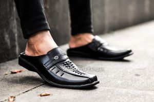Sepatu Pria Tampan - Sandal Sepatu Bustong Pria Anyam/ Pesta/ Santai/ Anti Slip