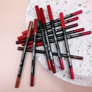 Lip Liner Pen 12 Colors Waterproof & Smudge-Proof Non Stick Cup Xmas Makeup Gift