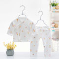 Children's Long Johns Top & Bottom Set Boys 'And Girls' Pajamas Homewear Clothes for Babies Baby Autumn. 