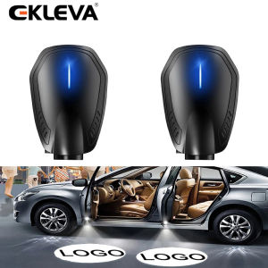 Ekleva 1xpcs sạc LED cửa xe đèn Chào mừng xe không dây kiểu dáng logo máy chiếu laze Đèn bóng mờ Phụ Kiện Xe Hơi