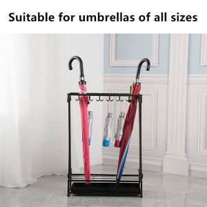 Simple household umbrella rack hotel lobby umbrella storage rack floor-to-ceiling umbrella drain rack
