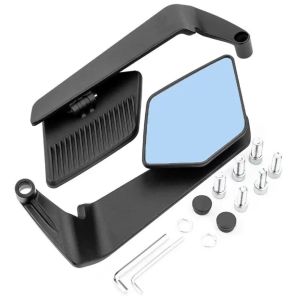 【Delivery 24 hours】Wind Wing Rotating Side Mirror V5 Alloy Stem Universal 14*8Cm Wide View Stealth Mirror