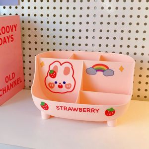Hộp Đựng Bút Để Bàn Lưu Trữ Văn PHòng Phẩm Tặng Kèm Sticker Dễ Thương -Lumbley