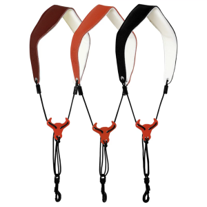 Leather Adjustable Length Neck Strap Padded Saxophone Neck Strap Harnesses Replacement Saxophone Neck Strap Easy Use