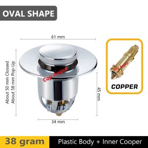 AFUR KEPALA SIFON UNIVERSAL POP UP BASIN SINK WASTAFEL BATHTUB FILTER