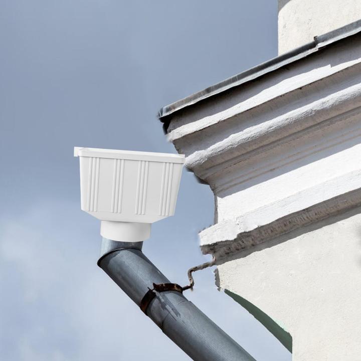 Fityle Rainwater Collection System Gutter Drain PVC for Downspouts Rain ...
