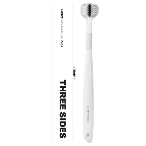 DYHF Premium Adult 3-Sided Manual Toothbrush Snow Velvet Cotton Soft Hair