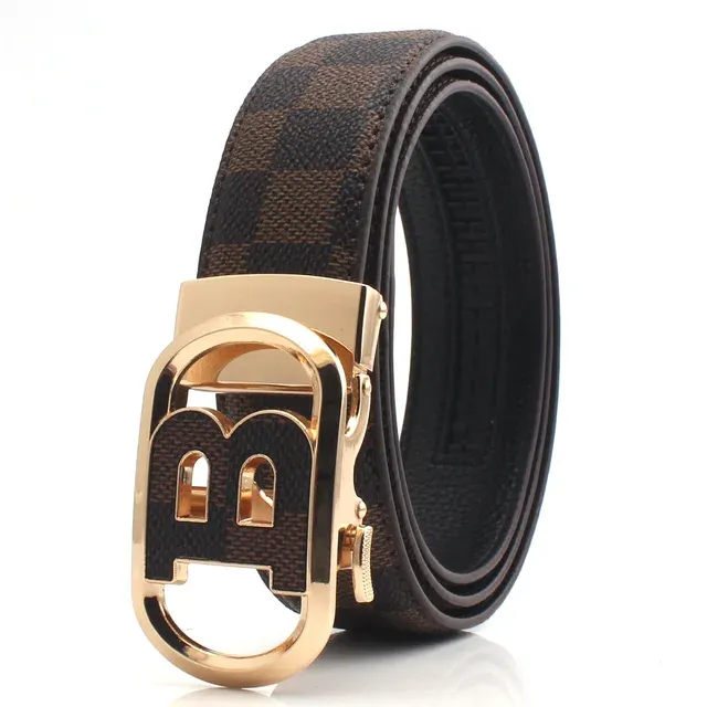 B Letter Luxury Designer Leather Belts Men's High Quality Designer