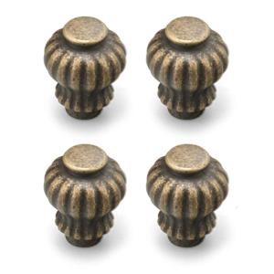 4pcs French Style Antique Cabinet Handle Retro Furniture Renovations Upgrades for Dresser & Vanity