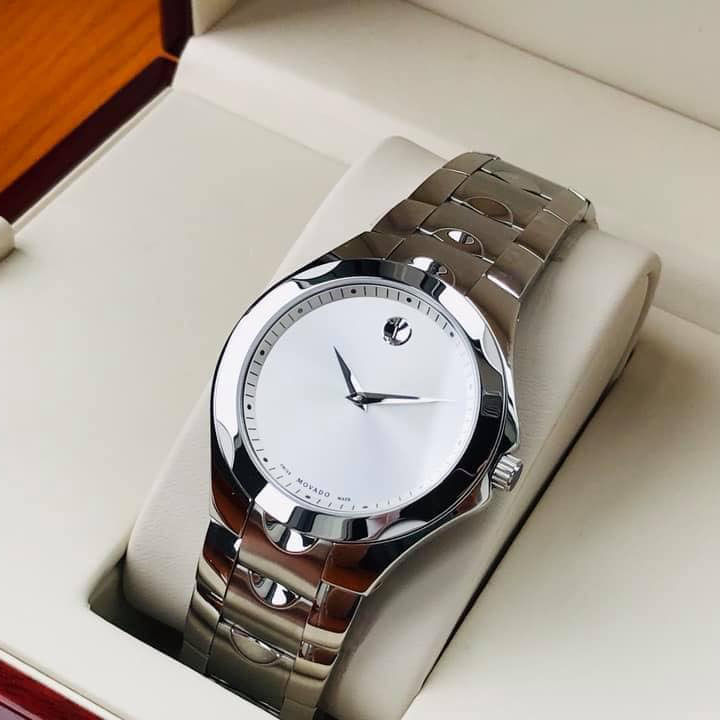 HCM NG H NAM Movado Luno Sport Stainless Silver 0606379 ng H Inox Mau B c ng H Th y S V i M t Kinh Sapphire ng H Ki u Dang Tonneau B o Hanh 2 N m T i