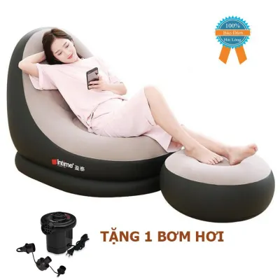 Ghế Nệm Hơi Tựa Lưng Cao Cấp Ghế Hơi Có Đế Vỏ Nhung Ghế Sofa Hơi Êm Ái Ghế Hơi Mang Đến Cho Bạn Nằm Thư Giãn Thỏa Mái Nằm Đọc Sách Xem Tivi.