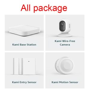 XIAOMI YI Kami Smart Security Starter Kit with Base Station Wireless Window and Door Entry Sensor PIR Human or Pet Detection Sensor