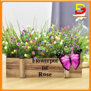 Hoa Để Bàn Chậu Hoa Tú Cầu Nhiều Màu Trang Trí Bàn Trà Văn Phòng Dài 26cm Rộng 15cm DG-91