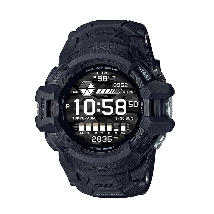 Casio G Shock Google Wear OS GSW H1000 1ADR Black Resin Strap 200 Meter Touchscreen Bluetooth GPS Watch Lazada PH