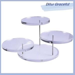 Ditur Cupcake Stand Acrylic Display Stand For jewelry Cake Dessert Rack Party Decor